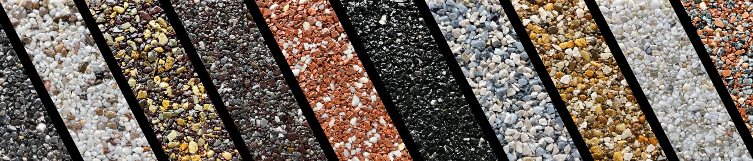 VUBA premium resin bound aggregate blends showcase
